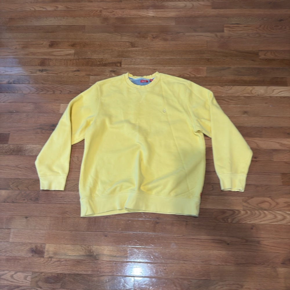 Izod Men's Crewneck Sweater in Yellow